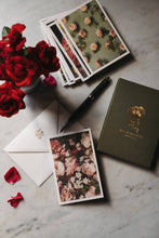 Load image into Gallery viewer, Set of 10 French Artisan Printed Cards - May Roses
