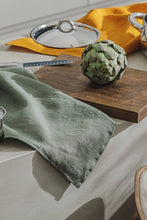 Load image into Gallery viewer, Linen Tea Towel (dish towel) / Nordic moss