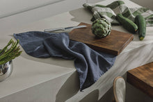 Load image into Gallery viewer, Linen Tea Towel (dish towel) / Midnight