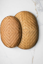 Load image into Gallery viewer, Smoked Bamboo Woven Basket Tray(Campfire Odor)