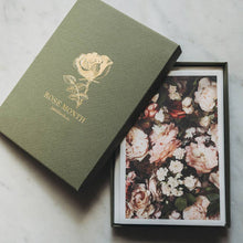 Load image into Gallery viewer, Set of 10 French Artisan Printed Cards - May Roses