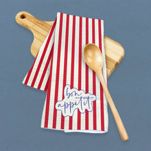 Load image into Gallery viewer, Tricolore Bon Appetit - Waffle Weave Towel
