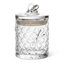 Load image into Gallery viewer, Honeycomb Jar with Bee on Sealed Lid-5"H
