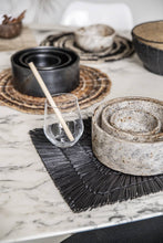 Load image into Gallery viewer, The Burned Cylinder Dish - Black - Set of 3
