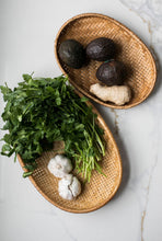 Load image into Gallery viewer, Smoked Bamboo Woven Basket Tray(Campfire Odor)
