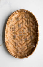 Load image into Gallery viewer, Smoked Bamboo Woven Basket Tray(Campfire Odor)
