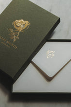 Load image into Gallery viewer, Set of 10 French Artisan Printed Cards - May Roses
