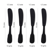 Load image into Gallery viewer, Matte Black Cheese Spreader Set - Butter Knives - Gift Boxed
