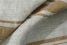 Load image into Gallery viewer, Linen Tea Towel (dish towel)   / Sandy stripes
