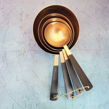Load image into Gallery viewer, Black &amp; Copper Color Baking Cups -Cooking Measuring Cup set
