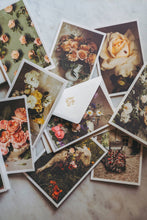 Load image into Gallery viewer, Set of 10 French Artisan Printed Cards - May Roses
