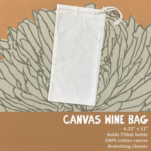 Load image into Gallery viewer, Cin Cin - Canvas Wine Bag
