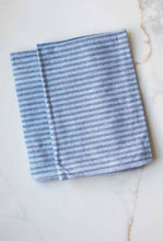 Load image into Gallery viewer, Light Blue Striped Kitchen Towel
