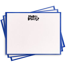 Load image into Gallery viewer, Merci Beaucoup Flat Note - Letterpress Set of 8 Stationery
