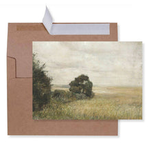 Load image into Gallery viewer, Tree Meadow Greeting Card | Vintage Landscape | 5X7
