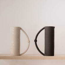 Load image into Gallery viewer, Half circle handmade ceramic decanter
