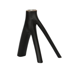 Load image into Gallery viewer, The Triple Twig Candle Holder - Black
