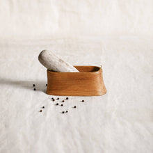 Load image into Gallery viewer, Oak Mortar and Marble Pestle
